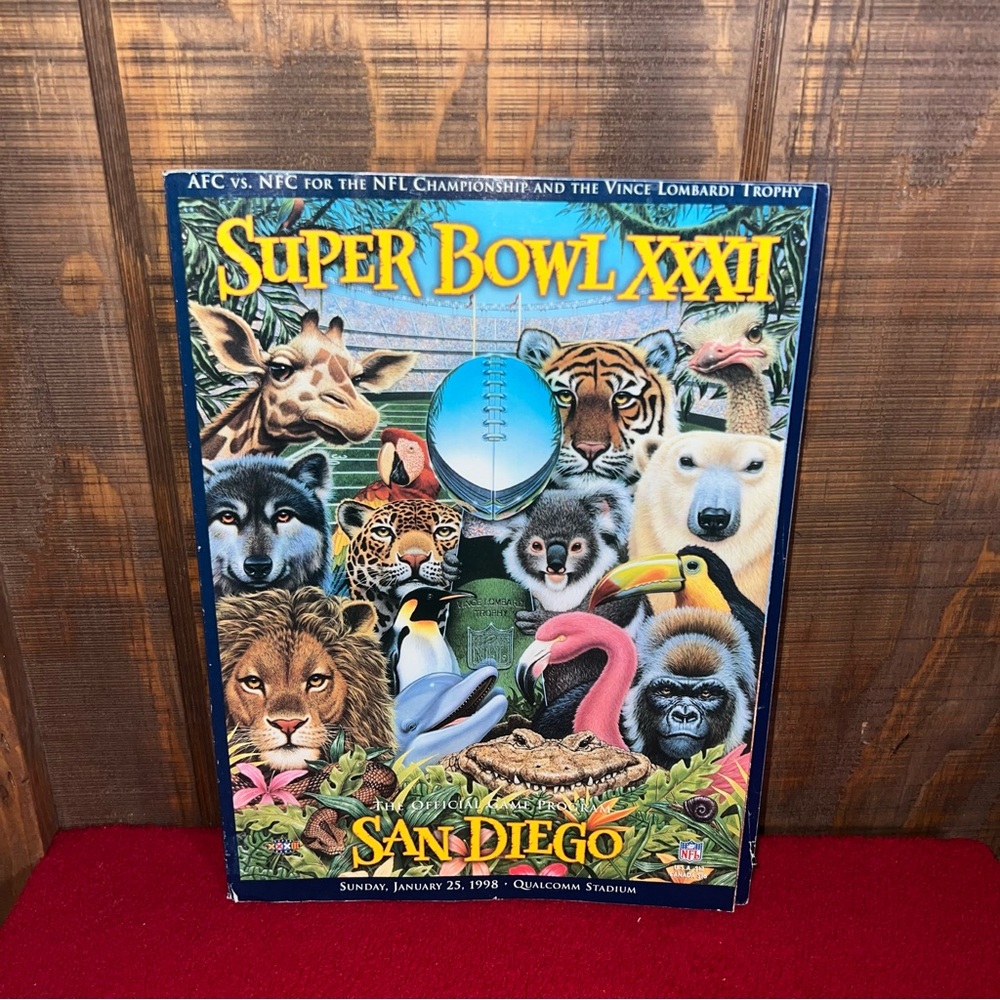 Vintage 1998 Super Bowl XXXII Program Denver Broncos vs Green Bay Packers - Picture 1 of 8